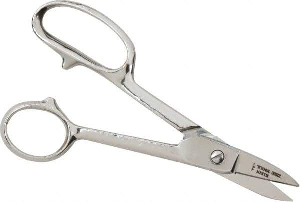 Heritage Cutlery - 1-3/8" LOC, 7" OAL Chrome Plated High Leverage Shears - Right Hand, Chrome Plated Straight Handle, For General Purpose Use - Top Tool & Supply