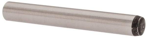 Value Collection - 4mm Diam x 30mm Pin Length Grade 8 Alloy Steel Precision Dowel Pin - Bright Finish, 1 Rounded End - Top Tool & Supply