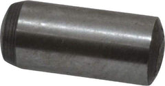 Value Collection - 6mm Diam x 14mm Pin Length Grade 8 Alloy Steel Precision Dowel Pin - Bright Finish, 1 Rounded End - Top Tool & Supply