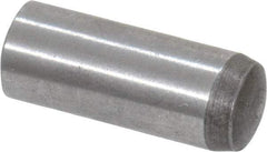 Value Collection - 6mm Diam x 16mm Pin Length Grade 8 Alloy Steel Precision Dowel Pin - Bright Finish, 1 Rounded End - Top Tool & Supply