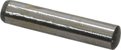 Value Collection - 6mm Diam x 30mm Pin Length Grade 8 Alloy Steel Precision Dowel Pin - Bright Finish, 1 Rounded End - Top Tool & Supply