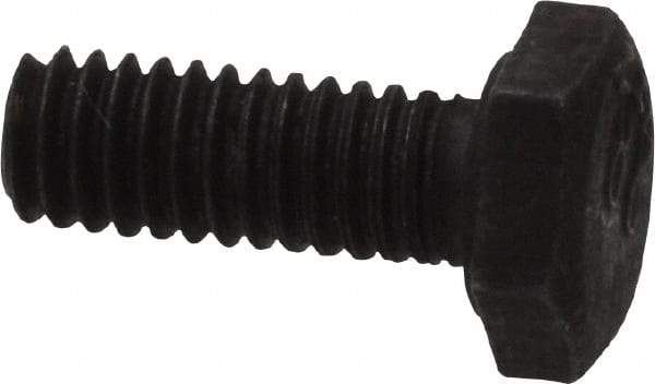 Value Collection - M4x0.70mm Metric Coarse, 10mm Length Under Head Hex Head Cap Screw - Fully Threaded, Grade 8.8 Steel, Uncoated, 7mm Hex - Top Tool & Supply