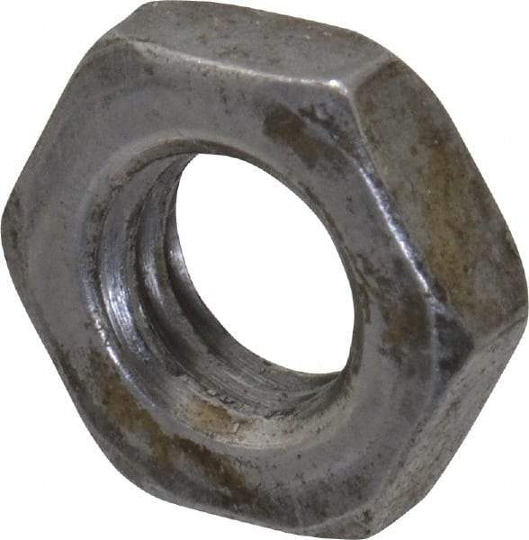 Value Collection - M6x1.00 Steel Right Hand Hex Jam Nut - 10mm Across Flats, 3.2mm High, Uncoated - Top Tool & Supply