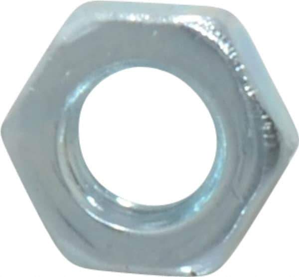 Value Collection - M6x1.00 Steel Right Hand Hex Jam Nut - 10mm Across Flats, 3.2mm High, Zinc-Plated Finish - Top Tool & Supply