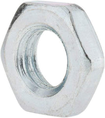 Value Collection - M10x1.50 Steel Right Hand Hex Jam Nut - 17mm Across Flats, 5mm High, Zinc-Plated Finish - Top Tool & Supply