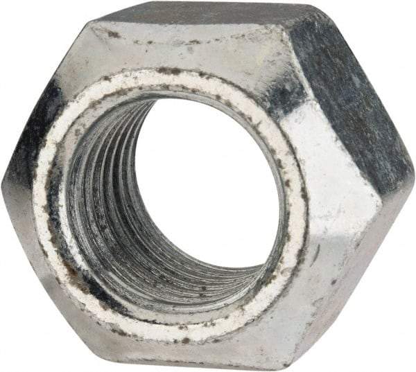 Value Collection - M24x3.00 Metric Coarse Grade 8 Hex Lock Nut with Distorted Thread - 24mm High, Zinc-Plated Finish - Top Tool & Supply