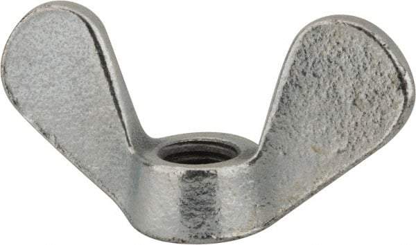 Value Collection - M12x1.75, Zinc Plated, Iron Standard Wing Nut - 5.6mm Wing Span, 31mm Wing Span - Top Tool & Supply