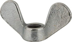 Value Collection - M12x1.75, Zinc Plated, Iron Standard Wing Nut - 5.6mm Wing Span, 31mm Wing Span - Top Tool & Supply