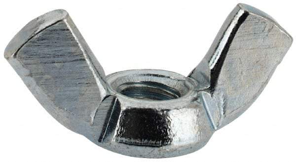 Value Collection - M5x0.80, Zinc Plated, Iron Standard Wing Nut - 2.3mm Wing Span, 11mm Wing Span - Top Tool & Supply