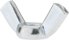 Value Collection - M10x1.50, Zinc Plated, Iron Standard Wing Nut - 4.6mm Wing Span, 23mm Wing Span - Top Tool & Supply