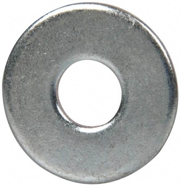 Value Collection - M6 Screw, Steel Fender Flat Washer - 6.4mm ID x 18mm OD, 1.6mm Thick, Zinc-Plated Finish - Top Tool & Supply