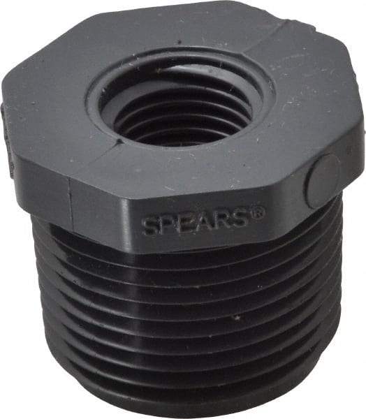 Value Collection - 3/4 x 1/4" PVC Plastic Pipe Reducer Bushing - Schedule 80, MIPT x FIPT End Connections - Top Tool & Supply