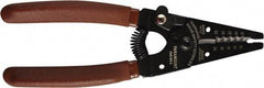 Paramount - 30 to 22 AWG Capacity Wire Stripper - 6" OAL, Plastic Dipped Handle - Top Tool & Supply