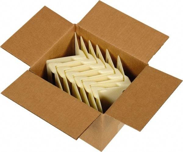 Vestil - 3-7/8" Long x 3-7/8" Wide x 5-3/8" High x 7/64" Thick Edge Guard - White, Cardboard Box, 12 Piece - Top Tool & Supply