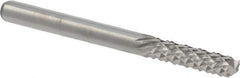 M.A. Ford - 1/8" Diam, 1/2" LOC, End Mill End, Solid Carbide Diamond Pattern Router Bit - 1-1/2" OAL, 1/8" Shank Diam - Top Tool & Supply