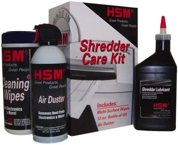 HSM of America - Shredder Care Kit - Use with Document Shredders - Top Tool & Supply