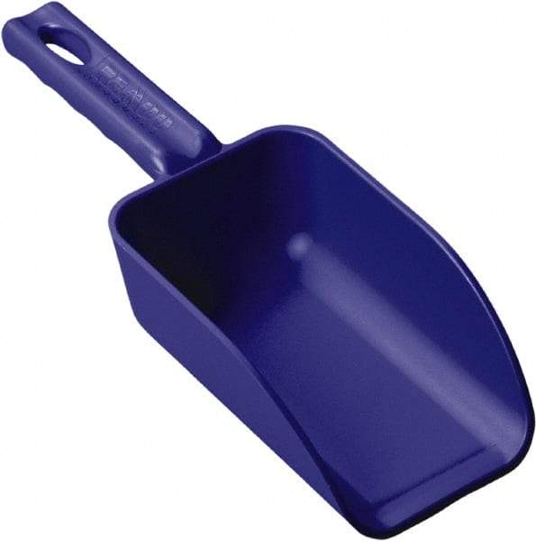 Remco - 16 oz Blue Polypropylene Flat Bottom Scoop - 3.2" Wide x 2" Deep Bowl, 10.4" OAL - Top Tool & Supply