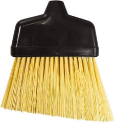 Unger - 6-3/8" Wide, Yellow Synthetic Bristles, Angled Broom - Flagged, Water Resistant - Top Tool & Supply