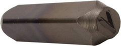 C.H. Hanson - Letter V Machine Made Individual Steel Stamp - 1/4" Character - Top Tool & Supply