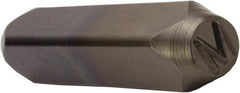 C.H. Hanson - 5/32" Character Size, M Character, Heavy Duty Individual Steel Stamp - Top Tool & Supply