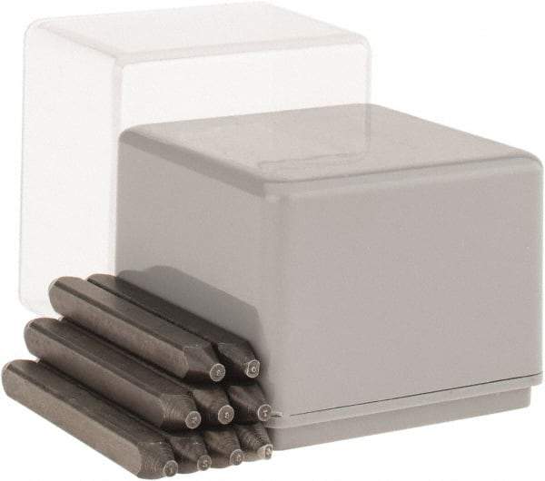 C.H. Hanson - 9 Piece, 1/32" Character Steel Stamp Set - Figures, Heavy Duty - Top Tool & Supply