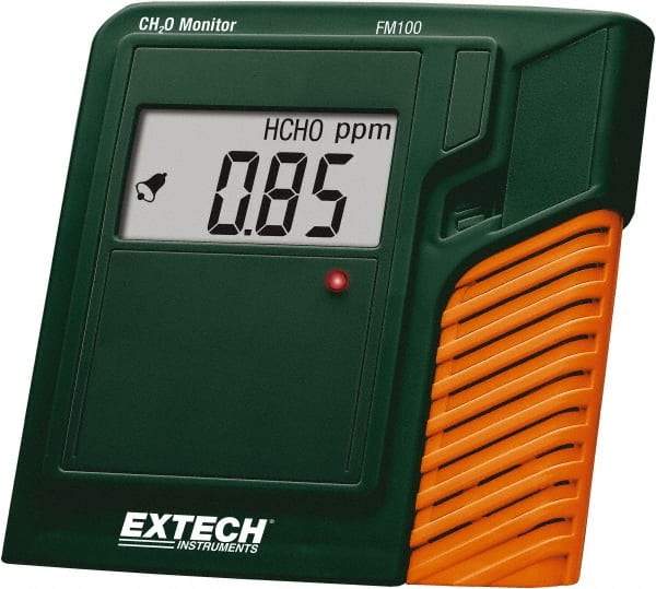 Extech - Audible, Visual Alarm, LCD Display, Formaldehyde Monitor - Monitors Formaldehyde, 0 to 50°C Working Temp, CE Listed - Top Tool & Supply