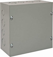 nVent Hoffman - Steel Junction Box Enclosure Screw Flat Cover - NEMA 1, 8" Wide x 8" High x 4" Deep - Top Tool & Supply