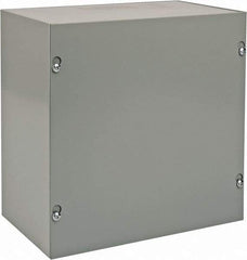 nVent Hoffman - Steel Junction Box Enclosure Screw Flat Cover - NEMA 1, 10" Wide x 10" High x 6" Deep - Top Tool & Supply