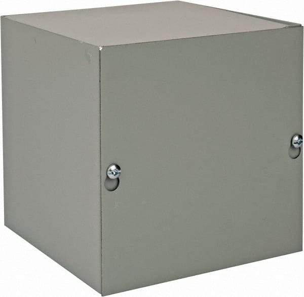 nVent Hoffman - Steel Junction Box Enclosure Screw Flat Cover - NEMA 1, 6" Wide x 6" High x 6" Deep - Top Tool & Supply