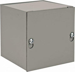 nVent Hoffman - Steel Junction Box Enclosure Screw Flat Cover - NEMA 1, 4" Wide x 4" High x 4" Deep - Top Tool & Supply