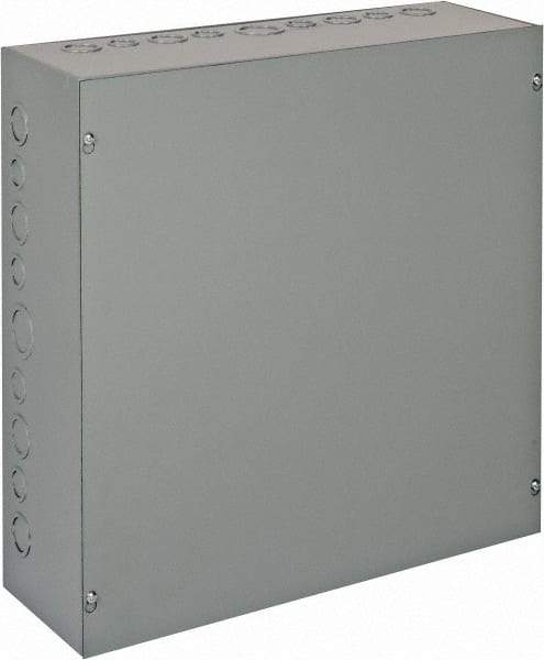 nVent Hoffman - Steel Junction Box Enclosure Screw Flat Cover - NEMA 1, 18" Wide x 18" High x 6" Deep - Top Tool & Supply