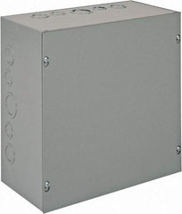 nVent Hoffman - Steel Junction Box Enclosure Screw Flat Cover - NEMA 1, 12" Wide x 12" High x 6" Deep - Top Tool & Supply