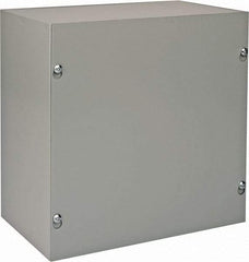 nVent Hoffman - Steel Junction Box Enclosure Screw Flat Cover - NEMA 1, 10" Wide x 10" High x 6" Deep - Top Tool & Supply