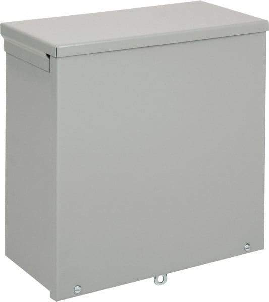 nVent Hoffman - Steel Junction Box Enclosure Screw Flat Cover - NEMA 3R, 12" Wide x 12" High x 6" Deep - Top Tool & Supply