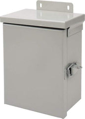 nVent Hoffman - Steel Standard Enclosure Hinge Flat Cover - NEMA 3R, 6" Wide x 8" High x 4" Deep, Watertight - Top Tool & Supply