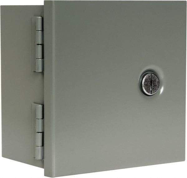 nVent Hoffman - Steel Junction Box Enclosure Hinge Flat Cover - NEMA 1, 6" Wide x 6" High x 4" Deep - Top Tool & Supply