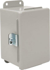 nVent Hoffman - Steel Junction Box Enclosure Hinge Flat Cover - NEMA 12, 13, 4" Wide x 6" High x 4" Deep - Top Tool & Supply