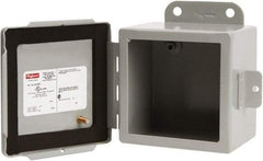 nVent Hoffman - Steel Junction Box Enclosure Hinge Flat Cover - NEMA 12, 13, 6" Wide x 8" High x 3-1/2" Deep - Top Tool & Supply