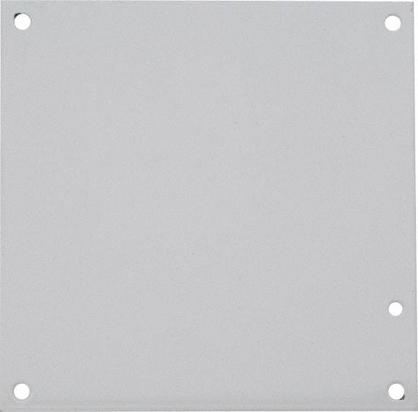 nVent Hoffman - 6-1/4" OAW x 6-1/4" OAH Powder Coat Finish Electrical Enclosure Nonperforated Panel - 8" x 8" Box, 14 Gauge Steel, Use with A8N84/A8N86/A8R86HCR - Top Tool & Supply