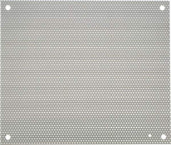 nVent Hoffman - 14-1/2" OAW x 17" OAH Powder Coat Finish Electrical Enclosure Perforated Panel - 20" x 16" Box, 16 Gauge Steel, Use with A20N16ALP/A20N16BLP - Top Tool & Supply