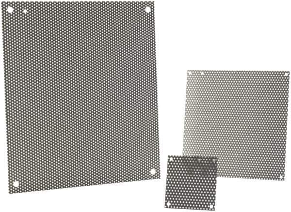 nVent Hoffman - 8-1/4" OAW x 10-1/4" OAH Powder Coat Finish Electrical Enclosure Nonperforated Panel - 12" x 10" Box, 14 Gauge Steel, Use with A12N104/A12N106/A12R106HCR - Top Tool & Supply