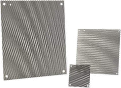 nVent Hoffman - 8-1/4" OAW x 10-1/4" OAH Powder Coat Finish Electrical Enclosure Nonperforated Panel - 12" x 10" Box, 14 Gauge Steel, Use with A12N104/A12N106/A12R106HCR - Top Tool & Supply