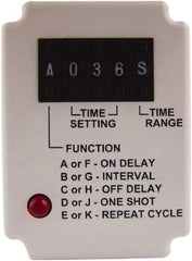 Square D - 11 Pin, 999 hr Delay, Multiple Range DPDT Time Delay Relay - 10 Contact Amp, 110 VDC & 120 VAC - Top Tool & Supply