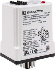 Square D - 11 Pin, 999 min Delay, Multiple Range DPDT Time Delay Relay - 10 Contact Amp, 24 VAC/VDC - Top Tool & Supply