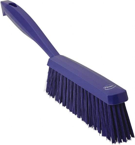 Vikan - 14" OAL, Polyester Staple Set Bench Brush - 2" Bristle Length, 6-3/8" Long Head, Purple - Top Tool & Supply