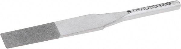 Strauss - 2.244" OAL Very Fine Flat Needle Diamond File - 0.238" Wide x 0.118" Thick, 0.59 LOC, Gray, 30 Grit - Top Tool & Supply