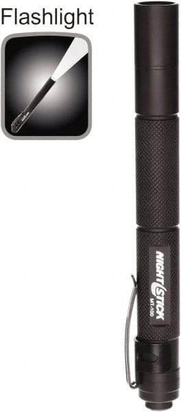 Bayco - LED Bulb, Industrial/Tactical Flashlight - Black Aluminum Body, AAA Batteries - Top Tool & Supply