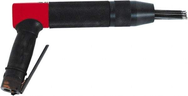 Chicago Pneumatic - 2,400 BPM, 0.92" Bore Diam, Pneumatic Pistol Grip Needle Scaler - 7" Needle Length, 4.2 CFM, 90 psi, 1/4 NPT Inlet - Top Tool & Supply