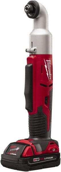 Milwaukee Tool - 18 Volt, 1/4" Drive, 30, 60 Ft/Lb Torque, Cordless Impact Driver - Inline Handle, 1500, 2250 RPM, 1 Lithium-Ion Battery Included - Top Tool & Supply