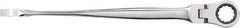 GearWrench - 7/16" 12 Point X-Beam Flex Combination Wrench - 7-3/4" OAL, Steel, Full Polish Finish - Top Tool & Supply